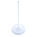 Upright White Metal Christmas Tree Topper Finial Stand Display Stand 7.2 Inches