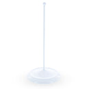 Upright White Metal Christmas Tree Topper Finial Stand Display Stand 7.2 Inches