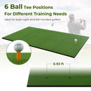 Artificial Turf Mat for Indoor and Outdoor Golf Practice Includes 2 Rubber Tees and 2 Alignment Sticks