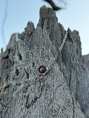 Authentic Pink Dahlia Flower Necklace