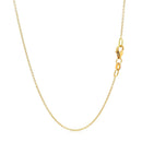 Double Extendable Cable Chain in 14k Yellow Gold (1.0mm)