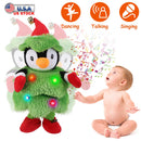 Electric Dancing Singing Plush Toy Twisting Snowman Toy Talking Interactive Mimicking Funny Songs Wiggly Dance Kid Christmas Gift