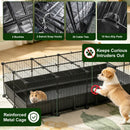 Guinea Pig Cage 47x24x12" with 20 Panels & Waterproof Mat