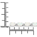 3.50 Carat Genuine Created Opal .925 Sterling Silver Bracelet