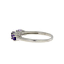 .70ct Amethyst Diamond Ring Sterling Silver
