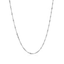 10k White Gold Singapore Chain(1.50 mm)
