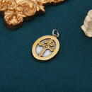 S925 Lady Portrait Cross Pendant