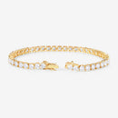 10.00 Carat Lab Grown Diamond 14K Yellow Gold Bracelet