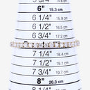 10.00 Carat Lab Grown Diamond 14K Yellow Gold Bracelet