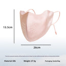 Sun-protective With Ventilation Holes Breathable Ice-silk Sunshade Face Mask