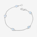 1.80 Carat Genuine Blue Topaz .925 Sterling Silver Bracelet