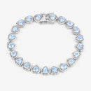 10.50 Carat Genuine Blue Topaz .925 Sterling Silver Bracelet