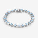 10.50 Carat Genuine Blue Topaz .925 Sterling Silver Bracelet