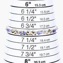1.79 Carat Genuine Tanzanite and White Topaz .925 Sterling Silver Bracelet