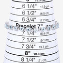 7.71 Carat Genuine Aquamarine and White Diamond .925 Sterling Silver Bracelet