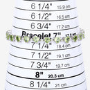 10.24 Carat Genuine Peridot and White Diamond .925 Sterling Silver Bracelet