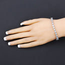 15.50 Carat Genuine Blue Topaz .925 Sterling Silver Bracelet