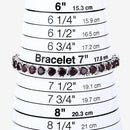 15.50 Carat Genuine Garnet .925 Sterling Silver Bracelet
