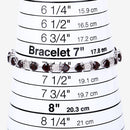 11.10 Carat Genuine Garnet and White Diamond .925 Sterling Silver Bracelet