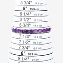 6.05 Carat Genuine Amethyst .925 Sterling Silver Bracelet