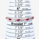 5.00 Carat Genuine Ruby 10K Yellow Gold Bracelet