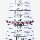 7.78 Carat Genuine Ruby and White Diamond 10K Yellow Gold Bracelet