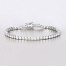 7.00 Carat Lab Grown Diamond 14K White Gold Bracelet