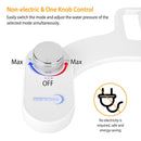 Non Electric Cold Water Mechanical Bidet Toilet Seat Attachment Fresh Water Sprayer Dual Nozzles for Feminine Wash