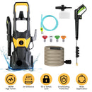 4200PSI 1.85GPM 1800W Electric Pressure Washer High Pressure Cleaning Machine Portable Car Power Washer with Spray Gun 4 Nozzles Foam Cannon Holders f