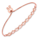 1.35 Carat Genuine Morganite .925 Sterling Silver Bracelet