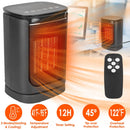 1500W Electric Space Heater Ceramic Heater Fan 90¼Oscillating Heating Fan with 3 Modes Remote Control Digital Display Tip-over Overheating Protection