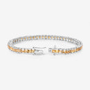 8.25 Carat Genuine Citrine .925 Sterling Silver Bracelet