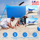 GBruno 9.8x9.8FT Foldable Beach Canopy Tent