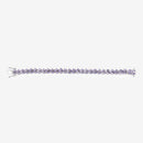 12.04 Carat Genuine Tanzanite .925 Sterling Silver Bracelet