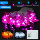 Halloween Ghost String Lights 30 LEDs 9.8ft Halloween String Lights Decorative Fairy Lights For Party Bedroom Home Festival Decoration