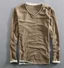 Men's Undershirt Raw Edge Distressed