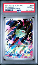 2025 POKEMON MEG EN-MEGA EVOLUTION #133 BULBASAUR ILLUSTRATION RARE PSA GEM MT 10