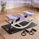 Compact Swing Stepper with Resistance Bands & LCD Monitor