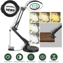 10X Magnifying Lamp – Adjustable Light, Clamp Stand, 5 Color Modes