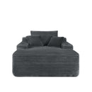 Convertible Chaise Lounge Sleeper Sofa with Cup Holders & Pillows
