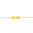 10K Yellow Gold Plated .925 Sterling Silver Diamond Accent Cross Ribbon 18" Pendant Necklace (I-J Color, I2-I3 Clarity)
