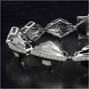 14K Yellow Gold Plated 1.07 Carat Genuine White Diamond Sterling Silver Bracelet