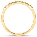 0.27 Carat Genuine Yellow Diamond 14K Yellow Gold Ring (SI1-SI2)