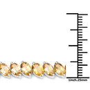 18.06 Carat Genuine Citrine .925 Sterling Silver Bracelet