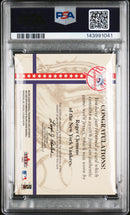 2001 Fleer Platinum National Patch Roger Clemens Signed Card Auto 10 PSA Yankees