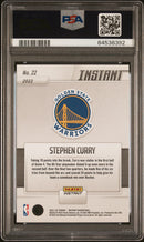 2021 Panini Instant NBA Champ Box Set #22 Stephen Curry signed PSA 9 Auto 10