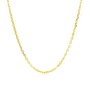 18k Yellow Gold Diamond Cut Cable Link Chain (1.40 mm)
