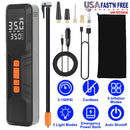 150PSI Portable Tire Inflator Cordless Digital Air Compressor Compact Air Pump with 5 Inflation Modes 3 Light Modes Emergency Power Bank
