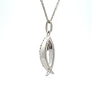 .17ct Cross Religious Pendant Sterling Silver 10KT Gold