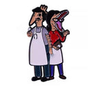 Beetlejuice Bobs Burgers mashup Enamel Pins small, durable, high quality accessories